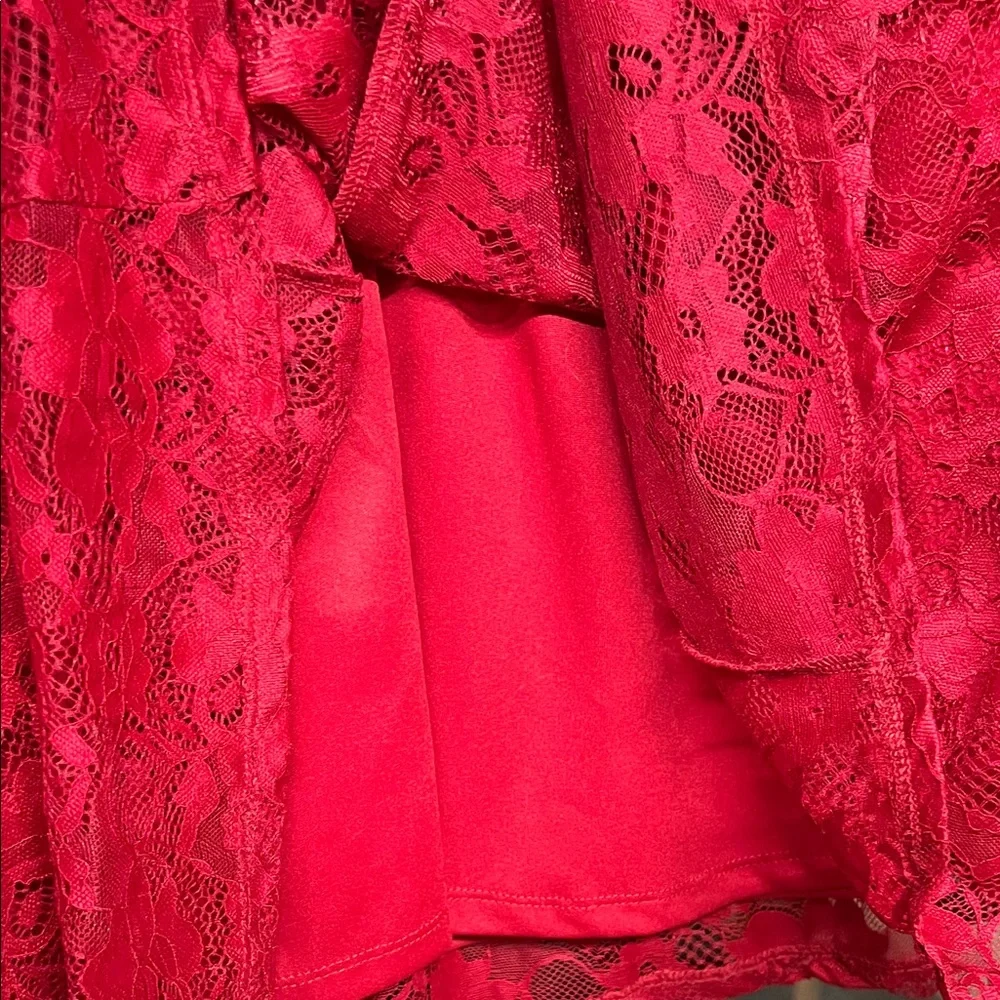 Torrid Mini Lace High Neck Skater Dress - Picture 8 of 16
